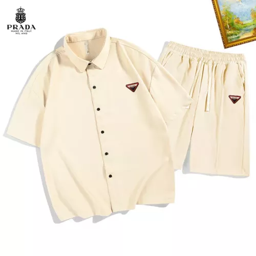 Prada Tracksuits Short Sleeved For Men #1350594