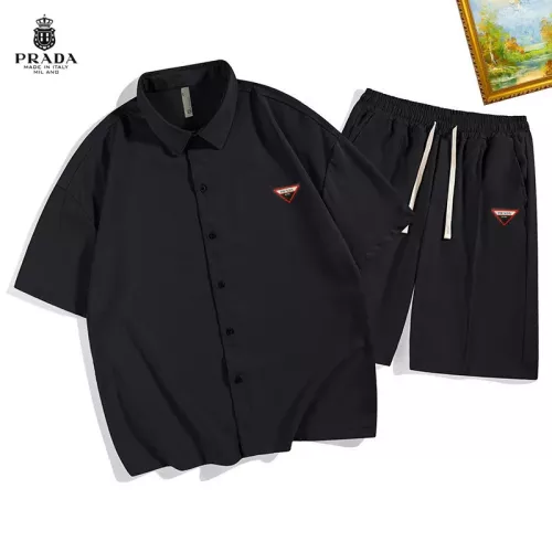 Prada Tracksuits Short Sleeved For Men #1350596