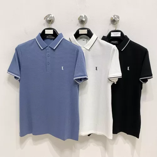 Cheap Yves Saint Laurent YSL T-shirts Short Sleeved For Men #1350663 Replica Wholesale [$76.00 USD] [ITEM#1350663] on Replica Yves Saint Laurent YSL T-shirts