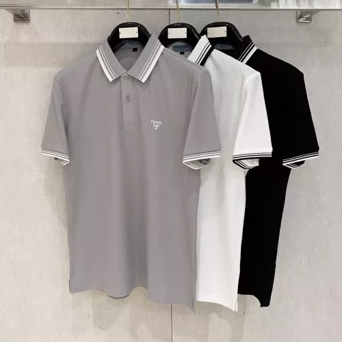 Cheap Prada T-Shirts Short Sleeved For Men #1350679 Replica Wholesale [$76.00 USD] [ITEM#1350679] on Replica Prada T-Shirts