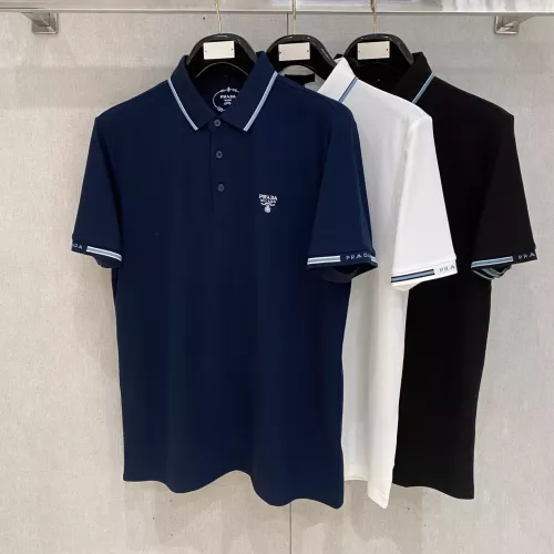 Cheap Prada T-Shirts Short Sleeved For Men #1350682 Replica Wholesale [$76.00 USD] [ITEM#1350682] on Replica Prada T-Shirts