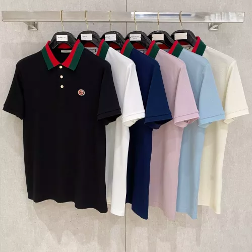 Cheap Gucci T-Shirts Short Sleeved For Men #1350729 Replica Wholesale [$76.00 USD] [ITEM#1350729] on Replica Gucci T-Shirts