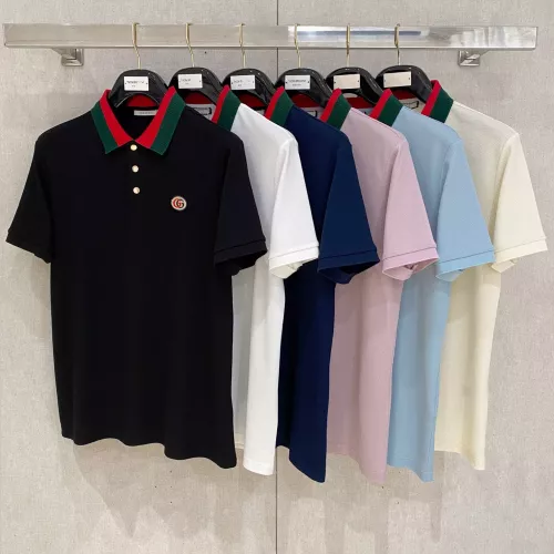 Cheap Gucci T-Shirts Short Sleeved For Men #1350730 Replica Wholesale [$76.00 USD] [ITEM#1350730] on Replica Gucci T-Shirts