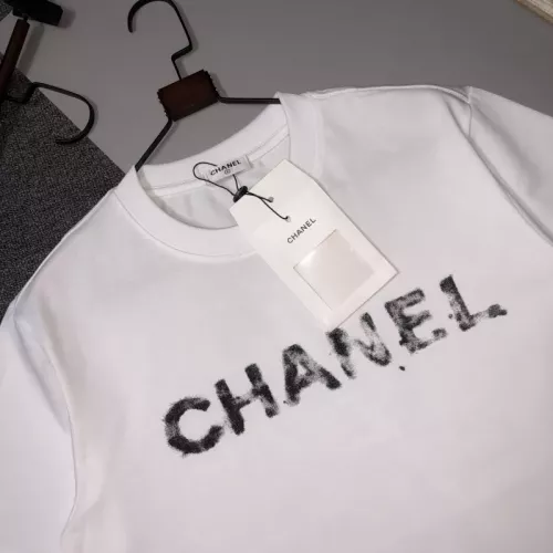 Cheap Chanel T-Shirts Short Sleeved For Unisex #1350751 Replica Wholesale [$42.00 USD] [ITEM#1350751] on Replica Chanel T-Shirts