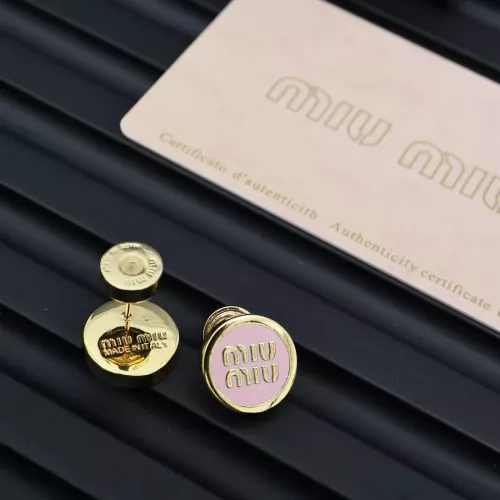 Cheap MIU MIU Earrings For Women #1350883 Replica Wholesale [$27.00 USD] [ITEM#1350883] on Replica MIU MIU Earrings