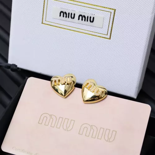 Cheap MIU MIU Earrings For Women #1350889 Replica Wholesale [$25.00 USD] [ITEM#1350889] on Replica MIU MIU Earrings