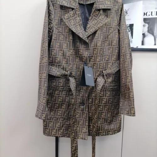 Fendi Coat Long Sleeved For Women #1351036