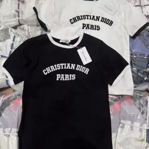 Cheap Christian Dior T-Shirts Short Sleeved For Women #1351046 Replica Wholesale [$48.00 USD] [ITEM#1351046] on Replica Christian Dior T-Shirts