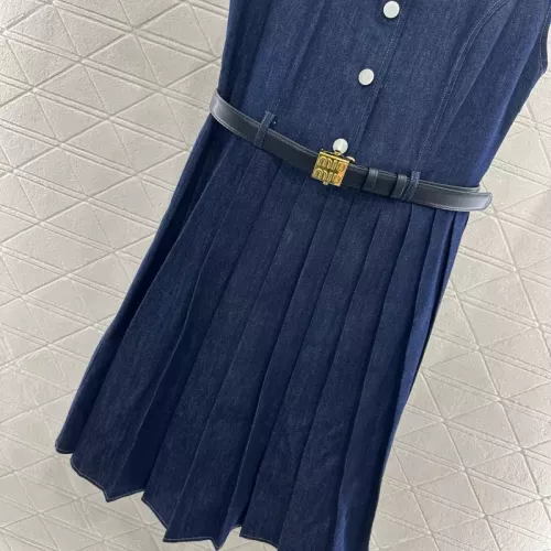 Cheap MIU MIU Dresses Sleeveless For Women #1351077 Replica Wholesale [$76.00 USD] [ITEM#1351077] on Replica MIU MIU Dresses