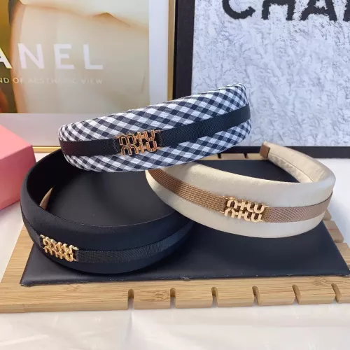 Cheap MIU MIU Headband For Women #1351085 Replica Wholesale [$27.00 USD] [ITEM#1351085] on Replica MIU MIU Headband
