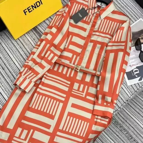 Fendi Dresses Long Sleeved For Women #1351222