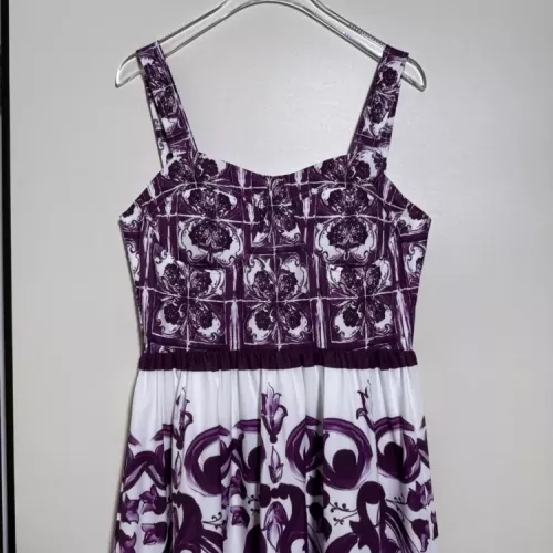 Cheap Dolce &amp; Gabbana Dresses Sleeveless For Women #1351228 Replica Wholesale [$108.00 USD] [ITEM#1351228] on Replica Dolce &amp; Gabbana Dresses