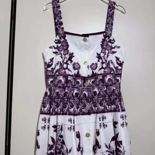 Cheap Dolce &amp; Gabbana Dresses Sleeveless For Women #1351229 Replica Wholesale [$108.00 USD] [ITEM#1351229] on Replica Dolce &amp; Gabbana Dresses