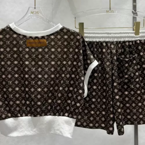 Cheap Louis Vuitton LV Tracksuits Short Sleeved For Women #1351273 Replica Wholesale [$80.00 USD] [ITEM#1351273] on Replica Louis Vuitton LV Tracksuits