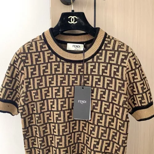 Cheap Fendi Sweaters Short Sleeved For Women #1351396 Replica Wholesale [$98.00 USD] [ITEM#1351396] on Replica Fendi Sweaters