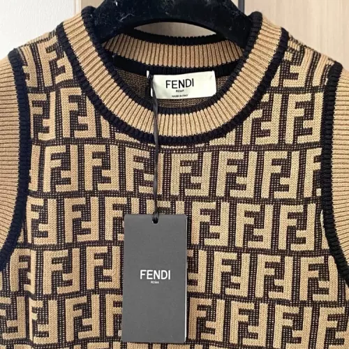 Cheap Fendi Dresses Sleeveless For Women #1351417 Replica Wholesale [$98.00 USD] [ITEM#1351417] on Replica Fendi Dresses