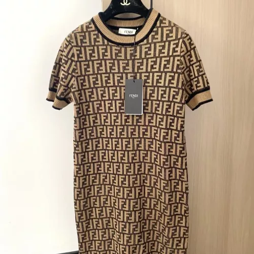 Fendi Dresses Short Sleeved For Women #1351420