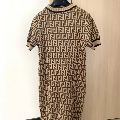 Cheap Fendi Dresses Short Sleeved For Women #1351420 Replica Wholesale [$100.00 USD] [ITEM#1351420] on Replica Fendi Dresses