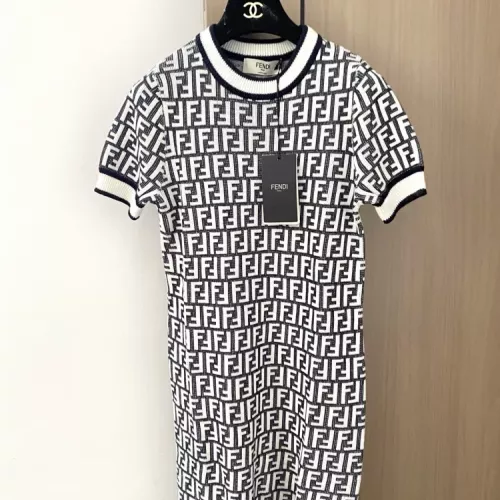 Fendi Dresses Short Sleeved For Women #1351421