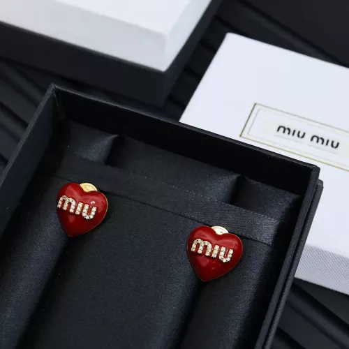 Cheap MIU MIU Earrings For Women #1351675 Replica Wholesale [$27.00 USD] [ITEM#1351675] on Replica MIU MIU Earrings