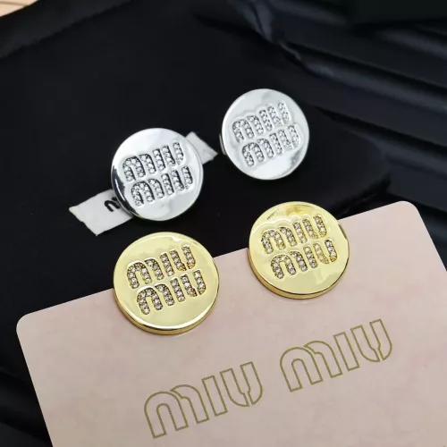 Cheap MIU MIU Earrings For Women #1351683 Replica Wholesale [$27.00 USD] [ITEM#1351683] on Replica MIU MIU Earrings