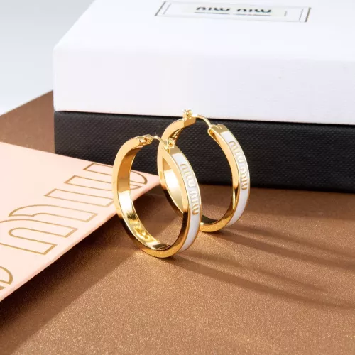 Cheap MIU MIU Earrings For Women #1351696 Replica Wholesale [$29.00 USD] [ITEM#1351696] on Replica MIU MIU Earrings
