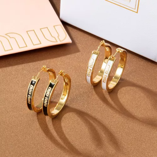 Cheap MIU MIU Earrings For Women #1351696 Replica Wholesale [$29.00 USD] [ITEM#1351696] on Replica MIU MIU Earrings