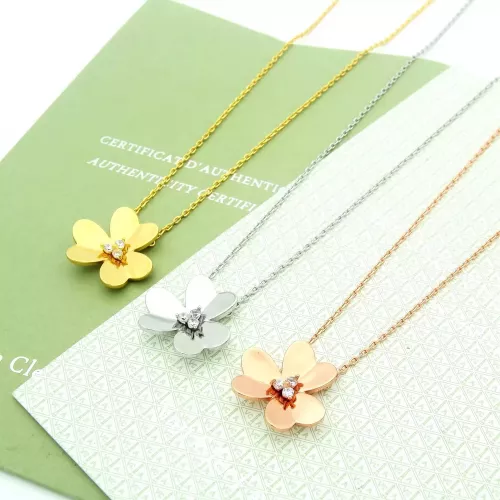 Cheap Van Cleef &amp; Arpels Necklaces For Women #1351801 Replica Wholesale [$25.00 USD] [ITEM#1351801] on Replica Van Cleef &amp; Arpels Necklaces