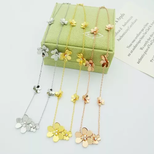 Cheap Van Cleef &amp; Arpels Necklaces For Women #1351803 Replica Wholesale [$32.00 USD] [ITEM#1351803] on Replica Van Cleef &amp; Arpels Necklaces