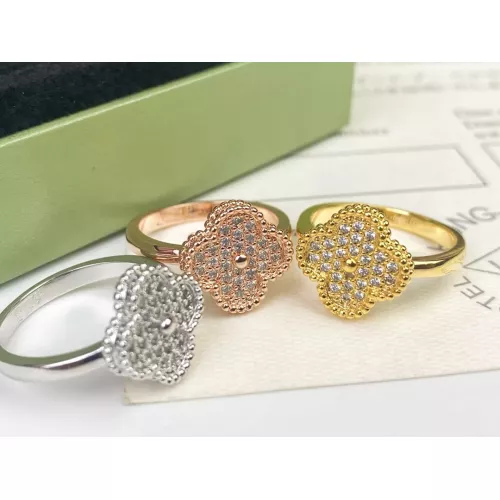 Cheap Van Cleef &amp; Arpels Rings In Gold For Women #1351832 Replica Wholesale [$23.00 USD] [ITEM#1351832] on Replica Van Cleef &amp; Arpels Rings