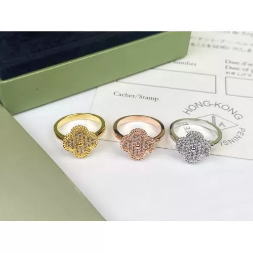 Cheap Van Cleef &amp; Arpels Rings In Gold For Women #1351832 Replica Wholesale [$23.00 USD] [ITEM#1351832] on Replica Van Cleef &amp; Arpels Rings
