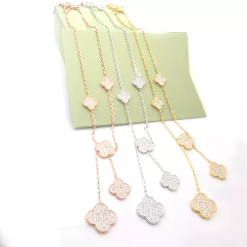 Cheap Van Cleef &amp; Arpels Necklaces For Women #1351839 Replica Wholesale [$40.00 USD] [ITEM#1351839] on Replica Van Cleef &amp; Arpels Necklaces