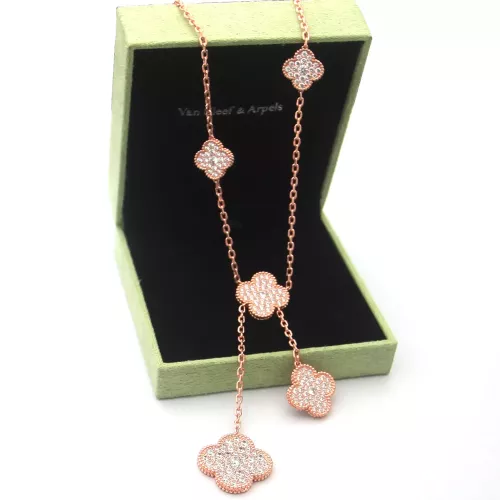 Cheap Van Cleef &amp; Arpels Necklaces For Women #1351839 Replica Wholesale [$40.00 USD] [ITEM#1351839] on Replica Van Cleef &amp; Arpels Necklaces