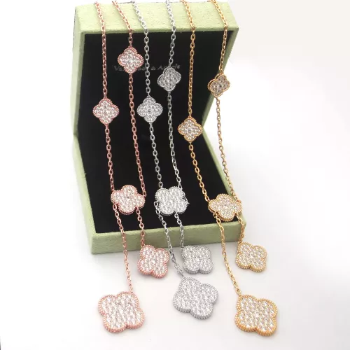 Cheap Van Cleef &amp; Arpels Necklaces For Women #1351839 Replica Wholesale [$40.00 USD] [ITEM#1351839] on Replica Van Cleef &amp; Arpels Necklaces