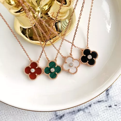Cheap Van Cleef &amp; Arpels Necklaces For Women #1351888 Replica Wholesale [$25.00 USD] [ITEM#1351888] on Replica Van Cleef &amp; Arpels Necklaces