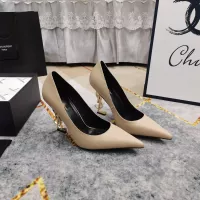 Cheap Yves Saint Laurent YSL High-Heeled Shoes For Women #1341364 Replica Wholesale [$122.00 USD] [ITEM#1341364] on Replica Yves Saint Laurent YSL High-Heeled Shoes