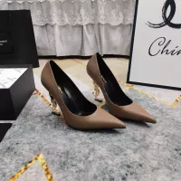 Cheap Yves Saint Laurent YSL High-Heeled Shoes For Women #1341365 Replica Wholesale [$122.00 USD] [ITEM#1341365] on Replica Yves Saint Laurent YSL High-Heeled Shoes