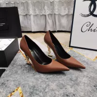 Cheap Yves Saint Laurent YSL High-Heeled Shoes For Women #1341366 Replica Wholesale [$122.00 USD] [ITEM#1341366] on Replica Yves Saint Laurent YSL High-Heeled Shoes
