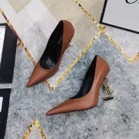 Cheap Yves Saint Laurent YSL High-Heeled Shoes For Women #1341366 Replica Wholesale [$122.00 USD] [ITEM#1341366] on Replica Yves Saint Laurent YSL High-Heeled Shoes