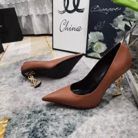 Cheap Yves Saint Laurent YSL High-Heeled Shoes For Women #1341366 Replica Wholesale [$122.00 USD] [ITEM#1341366] on Replica Yves Saint Laurent YSL High-Heeled Shoes