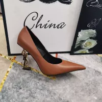 Cheap Yves Saint Laurent YSL High-Heeled Shoes For Women #1341366 Replica Wholesale [$122.00 USD] [ITEM#1341366] on Replica Yves Saint Laurent YSL High-Heeled Shoes