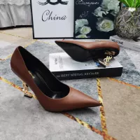 Cheap Yves Saint Laurent YSL High-Heeled Shoes For Women #1341366 Replica Wholesale [$122.00 USD] [ITEM#1341366] on Replica Yves Saint Laurent YSL High-Heeled Shoes