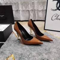 Cheap Yves Saint Laurent YSL High-Heeled Shoes For Women #1341369 Replica Wholesale [$122.00 USD] [ITEM#1341369] on Replica Yves Saint Laurent YSL High-Heeled Shoes
