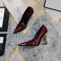 Cheap Yves Saint Laurent YSL High-Heeled Shoes For Women #1341370 Replica Wholesale [$122.00 USD] [ITEM#1341370] on Replica Yves Saint Laurent YSL High-Heeled Shoes