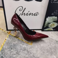 Cheap Yves Saint Laurent YSL High-Heeled Shoes For Women #1341370 Replica Wholesale [$122.00 USD] [ITEM#1341370] on Replica Yves Saint Laurent YSL High-Heeled Shoes