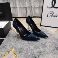 Cheap Yves Saint Laurent YSL High-Heeled Shoes For Women #1341373 Replica Wholesale [$122.00 USD] [ITEM#1341373] on Replica Yves Saint Laurent YSL High-Heeled Shoes