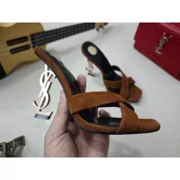Cheap Yves Saint Laurent YSL Slippers For Women #1341393 Replica Wholesale [$100.00 USD] [ITEM#1341393] on Replica Yves Saint Laurent YSL Slippers