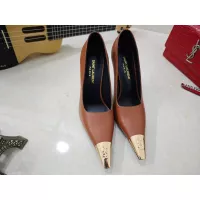 Cheap Yves Saint Laurent YSL High-Heeled Shoes For Women #1341473 Replica Wholesale [$102.00 USD] [ITEM#1341473] on Replica Yves Saint Laurent YSL High-Heeled Shoes
