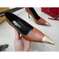 Cheap Yves Saint Laurent YSL High-Heeled Shoes For Women #1341473 Replica Wholesale [$102.00 USD] [ITEM#1341473] on Replica Yves Saint Laurent YSL High-Heeled Shoes