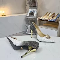 Cheap Versace High-Heeled Shoes For Women #1341721 Replica Wholesale [$82.00 USD] [ITEM#1341721] on Replica Versace High-Heeled Shoes